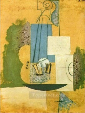 パブロ・ピカソ Painting - ヴァイオリン 1913年 パブロ・ピカソ